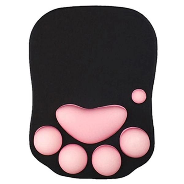 Cat Paw Mouse Pad Wrist Rest Paw Print Mouse Pad with Wrist Support Cat Lover Gifts - Pink