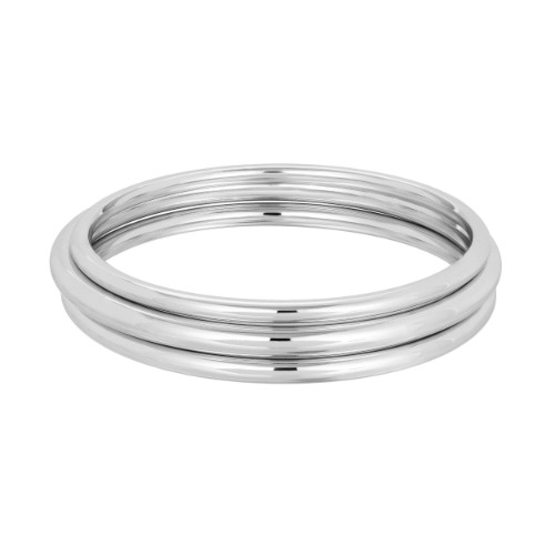 Classic Bangle Set - Silver