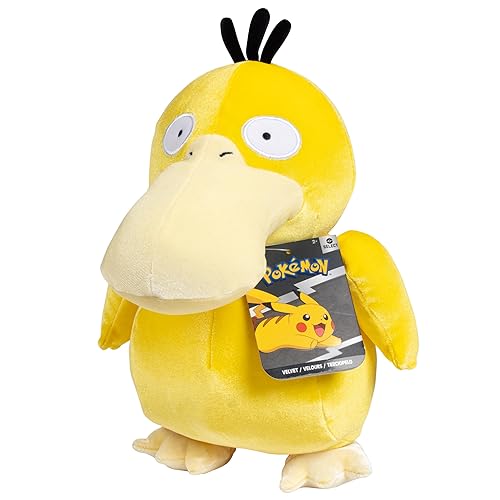 Pokémon 8" Psyduck Plush - Officially Licensed Velvet Edition - Authentic Quality Soft Stuffed Animal Toy Figure - Valentine's Day & Easter Basket Stuffer Gift for Kids, Boys, Girls - 2+