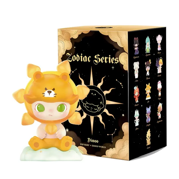 POP MART Dimoo Zodiac Series-3PC Blind Box Toy Box Bulk Popular Collectible Random Art Toy Hot Toys Cute Figure Creative Gift, for Christmas Birthday Party Holiday - Zodiac 3PC