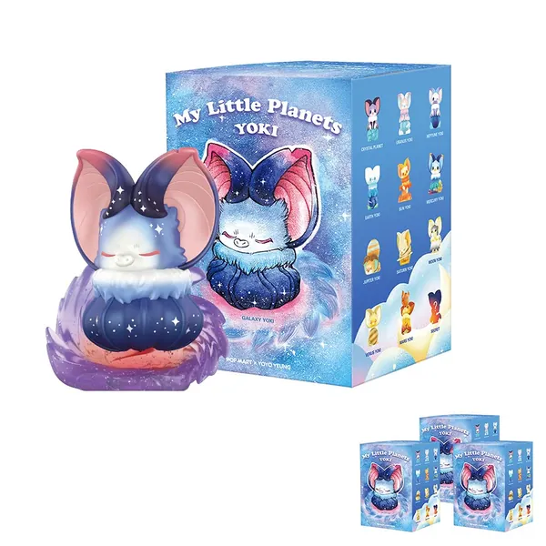 POP MART Yoki My Little Planets Collection Blind Boxes 3PC, Little Art Toy Collectible Cute Kawaii Mini Toy Figures Gift Collectibles Dolls- 3 Random Boxes - 
