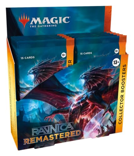 Magic: The Gathering Ravnica Remastered Collector Booster Box - 12 Packs (180 Magic Cards)