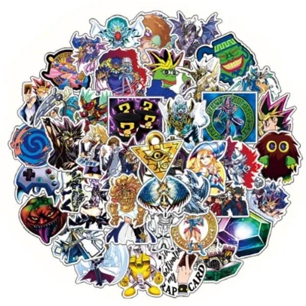50Pcs Yu-gi-oh Stickers Pack ,Classic Anime Vinyl Waterproof for Water Bottles,Hydro Flash,Laptop,Skateboard,Phone,Bumper,Car Decals Gift for Adults Teens Kids for Party Decorations…