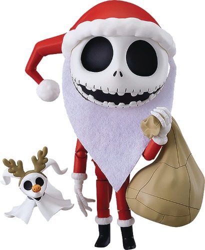Good Smile The Nightmare Before Christmas: Jack Skellington (Sandy Claws Version) Nendoroid Action Figure - 