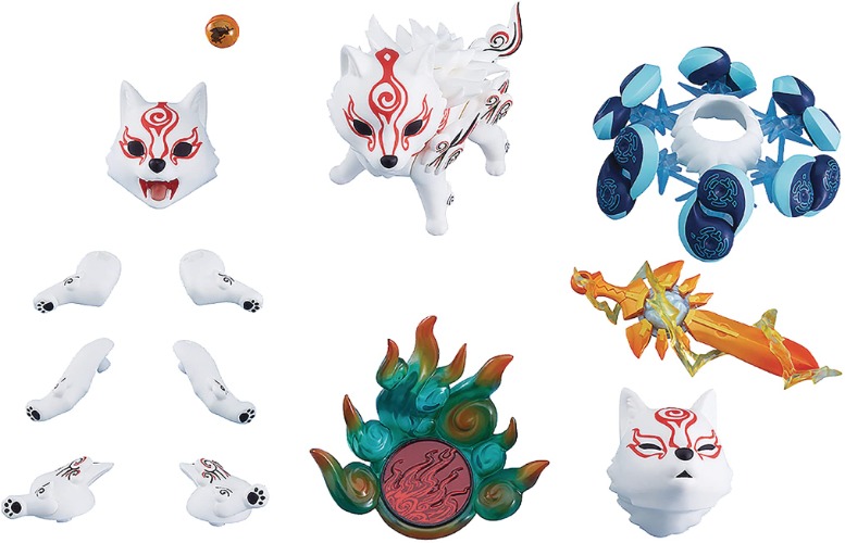 Max Factory Okami: Shiranui DX Nendoroid Action Figure,Multicolor - 