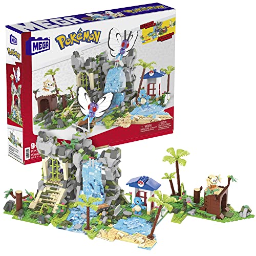 MEGA Pokémon Action Figure Building Toys for Kids, Jungle Voyage with 1362 Pieces, 4 Poseable Characters, Age 7+ Years Old Gift Idea, HHN61 - Single