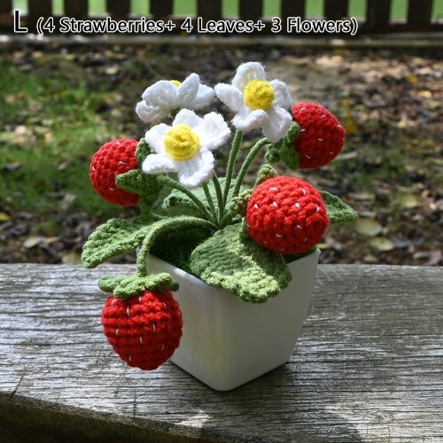 Crochet Strawberry Plants