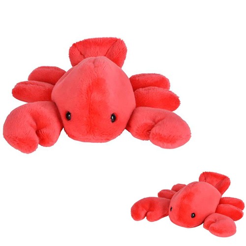 Plush Mighty Mights, 3.5" Inch Plush Stuffed, Super Soft and Cuddly Animal Toys, Classroom Decorations, Boys and Girls (Lobster) - Lobster