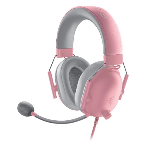 Razer BlackShark V2 X Gaming Headset: 7.1 Surround Sound - 50mm Drivers - Memory Foam Ear Cushions - for PC, PS4, PS5, Switch, Xbox One, Xbox Series X|S, Mobile - 3.5mm Audio Jack - Quartz Pink - Quartz Pink BlackShark V2 X