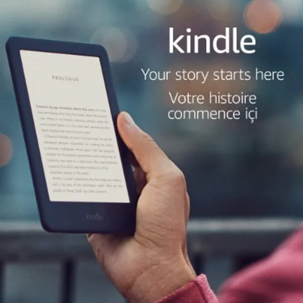 Kindle - Now with a Built-in Front Light and Display Cover feature - Black