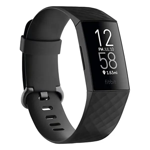 
                            Fitbit Charge 4 fitness and Activity Tracker with Built-In Gps, Heart Rate, Black, One Size
                        