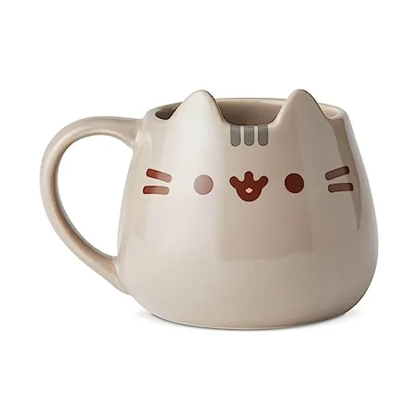 Enesco Name is Mud “Pusheen Sculpted Mug, 1 Count (Pack of 1), Multicolor