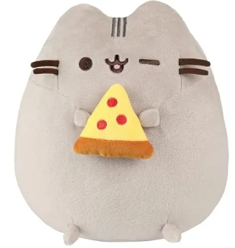 Little pizza holding pusheen! 