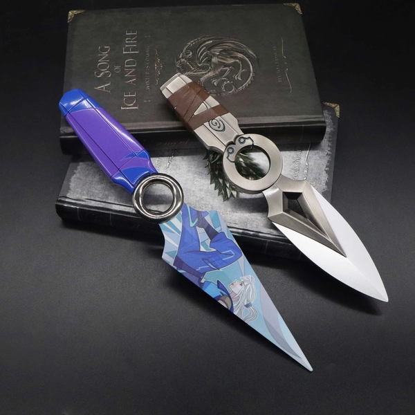 Jett Knife Jett Kunai Go Volume No 1 Metal Full Size Replica Cosplay Prop Gamer Gift 2 in 1 Pack Special Offer