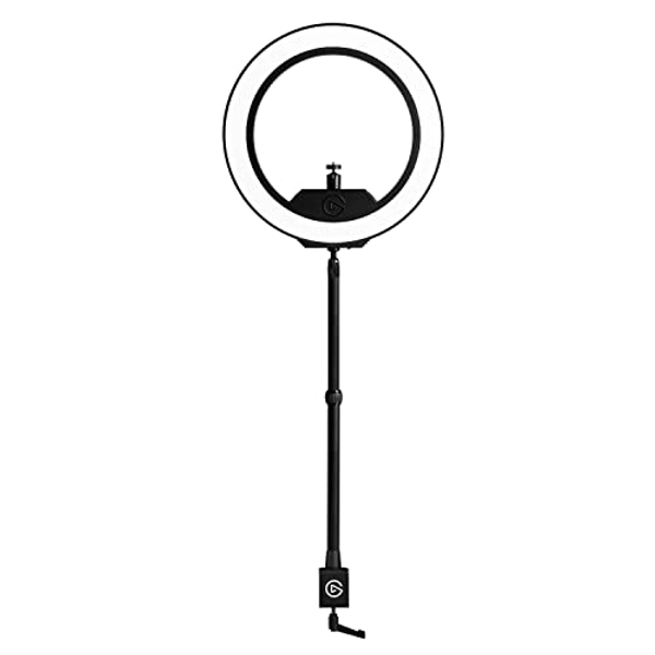 Elgato Ring Light - Premium 2500 lumens Light with desk clamp and ball mount for Streaming, TikTok, Instagram, Home Office, Temperature and Brightness app-adjustable on Mac, PC, iOS, Android