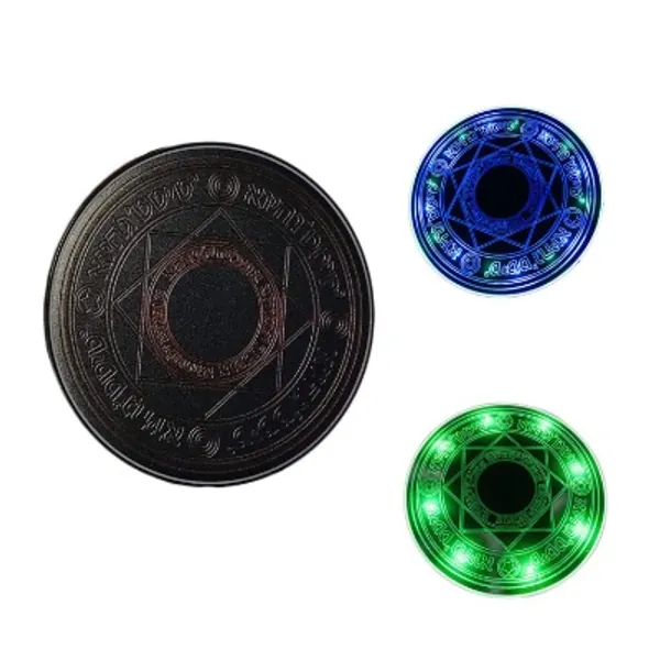 Omio Glowing Magic Array Wireless Charger Ultra Slim 10W Qi Wireless Fast Charger Stand Charging Pad for iPhone 13/13Pro/13 Pro Max/12/12Pro/12 Pro Max/11/XR/X/Galaxy Note 20/S20/S10  More Qi Devices