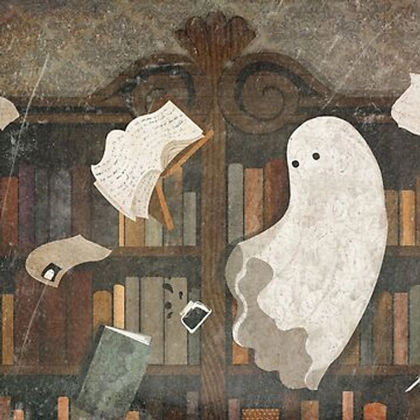 Spooky Ghost Throw Pillow