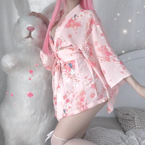 Japanese Sakura Kimono Pajamas