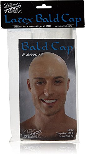 Mehron Makeup Professional Bald Cap for Adults, Men, & Women | Costume Bald Cap for Halloween, Cosplay, & Theatre (Latex)