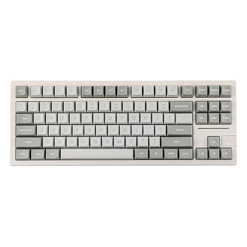 EPOMAKER x Feker Galaxy80 Gaming Keyboard, Aluminum Alloy Wireless Mechanical Keyboard, BT5.0/2.4G/USB-C Gasket-Mounted Keyboard, Hot Swappable, NKRO Creamy Keyboard (White, Marble White Switch) - Marble White Switch - White