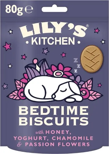  Lily's Kitchen Bedtime Biscuits - Organic Baked Natural Dog Treats (8 x 80g Packs)