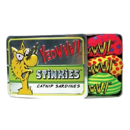 Yeowww Catnip Stinkies Sardine Tin Cat Toy