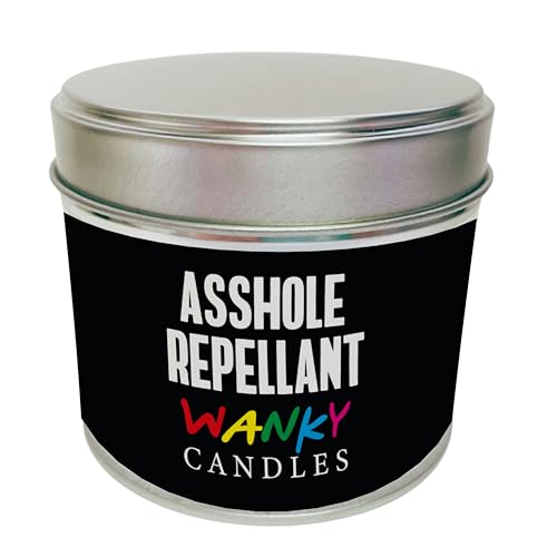Wanky Candle, Original Novelty Candle, Rude and Cheeky Candle Gift for her, Birthday Candle, Wanky Rude Gift Candle - Asshole Repellent