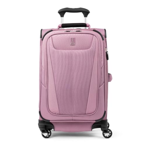 Travelpro Maxlite 5 Softside Expandable Luggage with 4 Spinner Wheels, Lightweight Suitcase, Men and Women, Orchid Pink Purple, Carry-On 21-Inch - Orchid Pink Purple - Carry-on 21-Inch