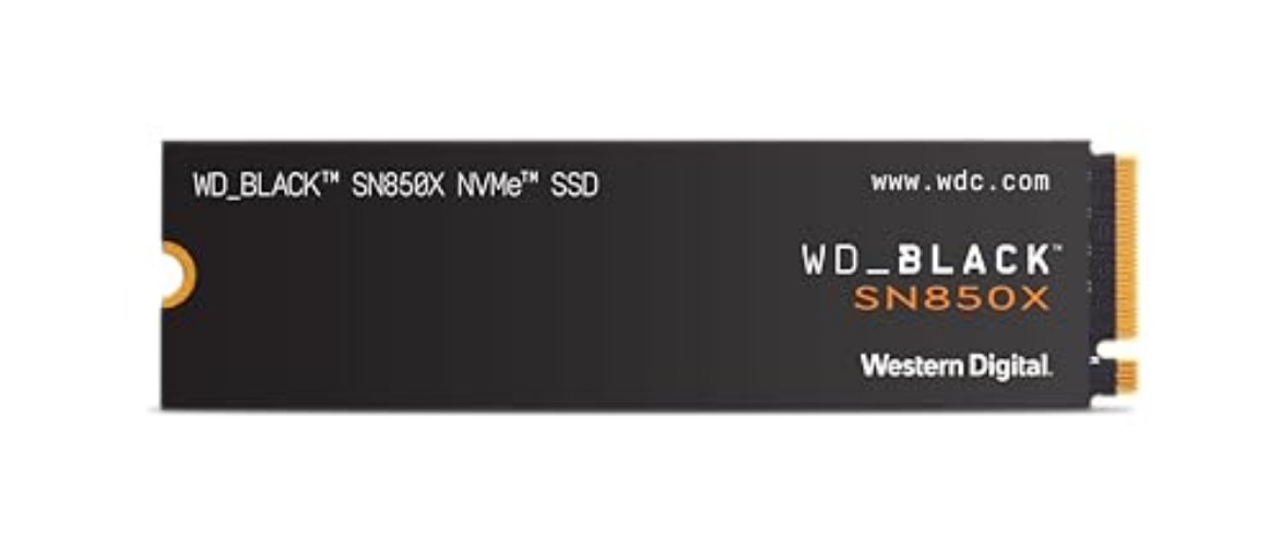 WD_BLACK 1TB SN850X NVMe Internal Gaming SSD Solid State Drive - Gen4 PCIe, M.2 2280, Up to 7,300 MB/s - WDS100T2X0E - 1TB - SSD