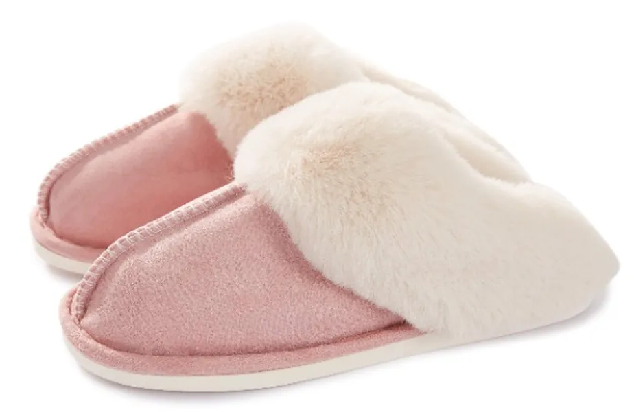 Womens Slipper Memory Foam Fluffy Soft Warm Slip On House Slippers,Anti-Skid Cozy Plush for Indoor Outdoor