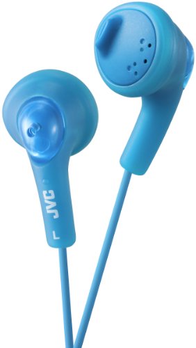 JVC Basic Gumy Earbuds Blue, Model Number: HA-F160-A - Blue