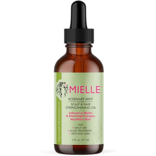 Mielle Organics Rosemary Mint Scalp & Hair Strengthening Oil for All Hair Types, 2 Ounce