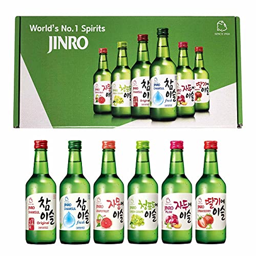 Jinro Soju Selection - Fruit, 6er Set mit verschiedenen Soju Sorten