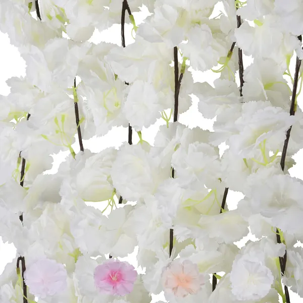MARTHA&IVAN 3 Pack Cherry Blossom Garland Cherry Flower Vine for Home Decor Japanese Themed Party Decor (Cream, 3)