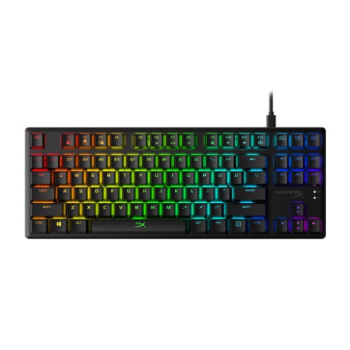 HyperX Alloy Origins Core - Tenkeyless Mechanical Gaming Keyboard, Software Controlled Light & Macro Customization, Compact Form Factor, RGB LED Backlit, Linear HyperX Red Switch - Black TKL HyperX Red Keyboard