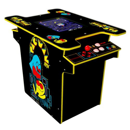 Arcade1Up PAC-MAN Head-to-Head Arcade Table with 12 Games, Multiplayer Control Panel, & 17-Inch Color LCD Screen, Black Series Edition - Pac-Man - Black Series