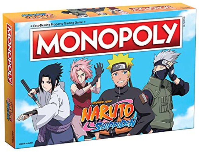 Monopoly Naruto | Collectible Monopoly Game Featuring Japanese Manga Series | Familiar Locations and Iconic Moments from The Anime Show, 2-6 Players