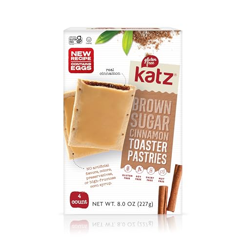 Katz Gluten Free Toaster Pastries. Cinnamon. Easy Breakfast Food Or Anytime Healthy Snacks For Adults & Kids. Gluten Free Snacks. Dairy Free, Nut Free, Peanut Free, Soy Free. Kosher Snacks. Healthy Snacks For Adults & Kids 8 OZ (Pack Of 2) - Cinnamon - 8.00 Ounce (Pack of 2)
