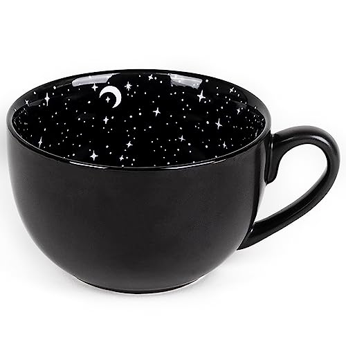 Rogue + Wolf Halloween Mug, Witchy Gifts For Women, Large Mug, Unique Coffee Mugs, Cool Coffee Mugs For Men, Aesthetic Mug, Novelty Mug, Gothic Tea Set, Goth Mug, Acotar, Midnight Mug -17.6oz 500ml - Midnight