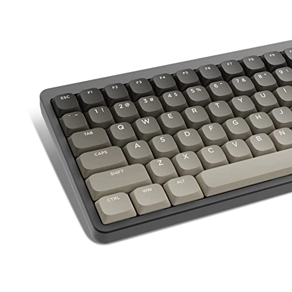 SDYZ XVX Low Profile Keycaps - Custom Keycaps, Gradient PBT Keycaps for 60% 65% 75% 100% Cherry Gateron MX Switches (Low Profile and Tradition Profile) Mechanical Keyboard, and More - Brown