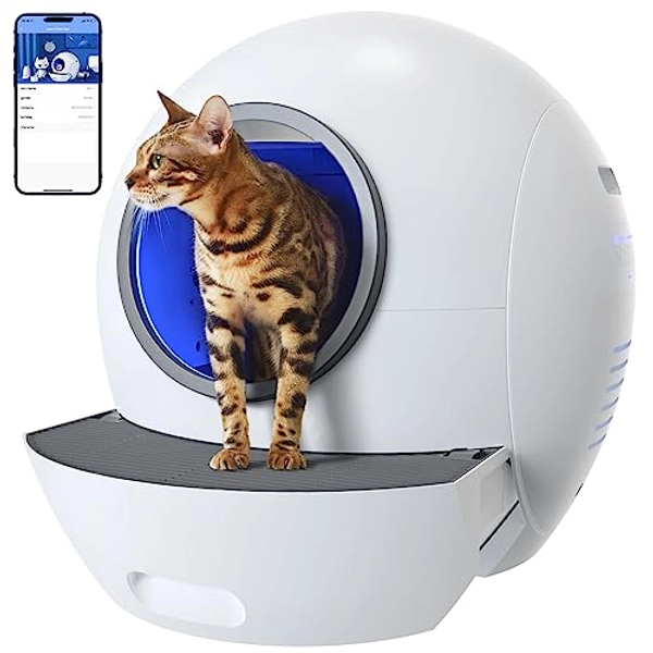 Throne Jackysprinkles ELS PET Automatisches Katzenklo WiFi Selbstreinigende Katzentoilette