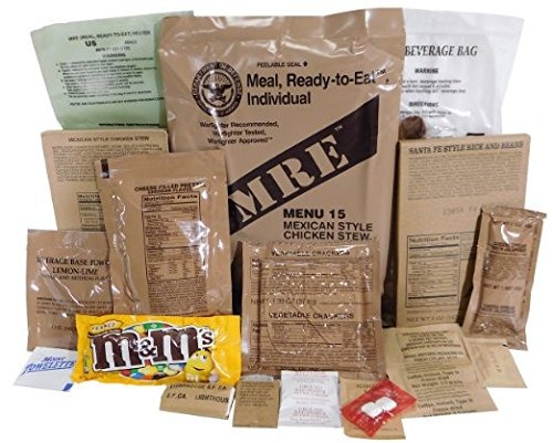 Genuine Military MRE Meal with Inspection Date September 2017 or Newer (Beef Taco) - Beef Taco