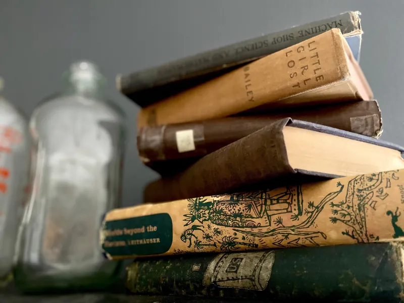 Lot of 5 Vintage Old Rare Antique Hardcover Books