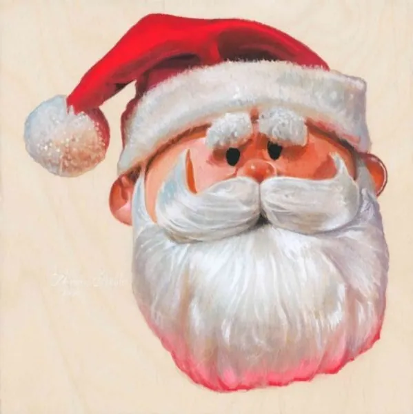 Santa Clausfine Art Print multiple Sizes Free Shipping in | Etsy