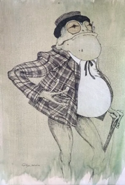 Mr. Dapper Toad Original Art Drawing Character Drawing | Etsy