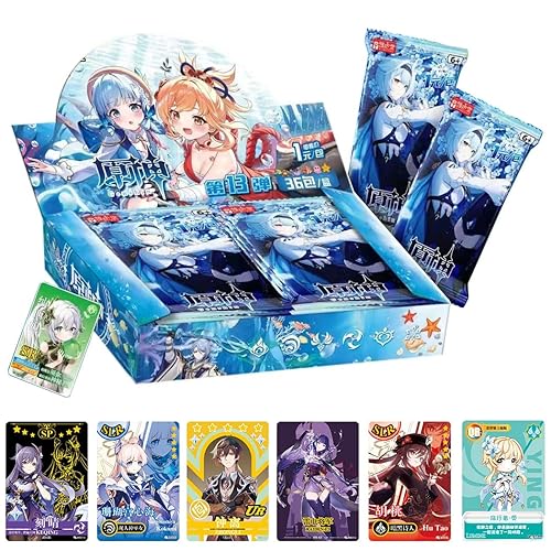 TANOKAY Genshin Impact Collectible Cards - Booster Packs Trading Card [Imported] - 13rd Classic Version (Boxed of 36 Packs)