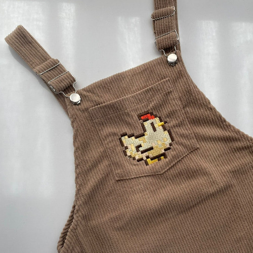 Stardew Chicken Overalls Dress | Petimint