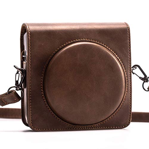 HelloHelio Vegan Leather Case for Instax Square SQ6 - Vintage Brown