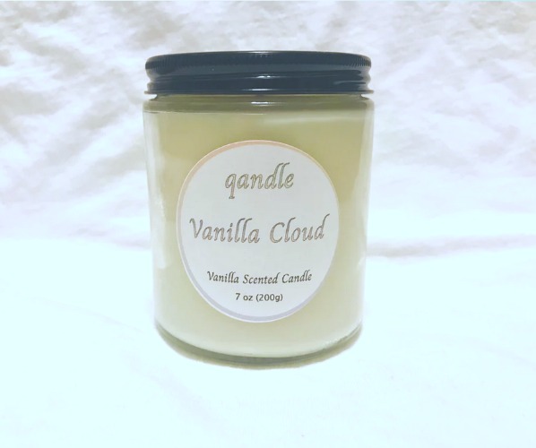 Vanilla Cloud Candle - Wooden Wick