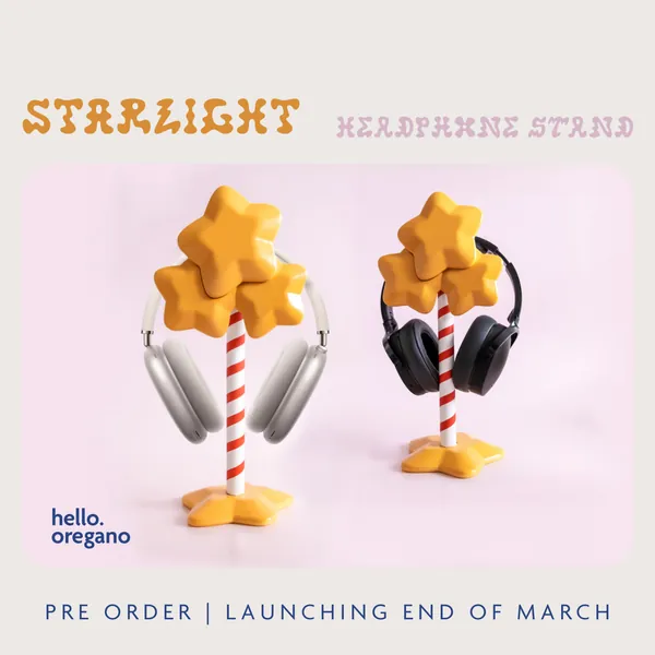 Kirby Inspired Headphone Stand | Starlight
